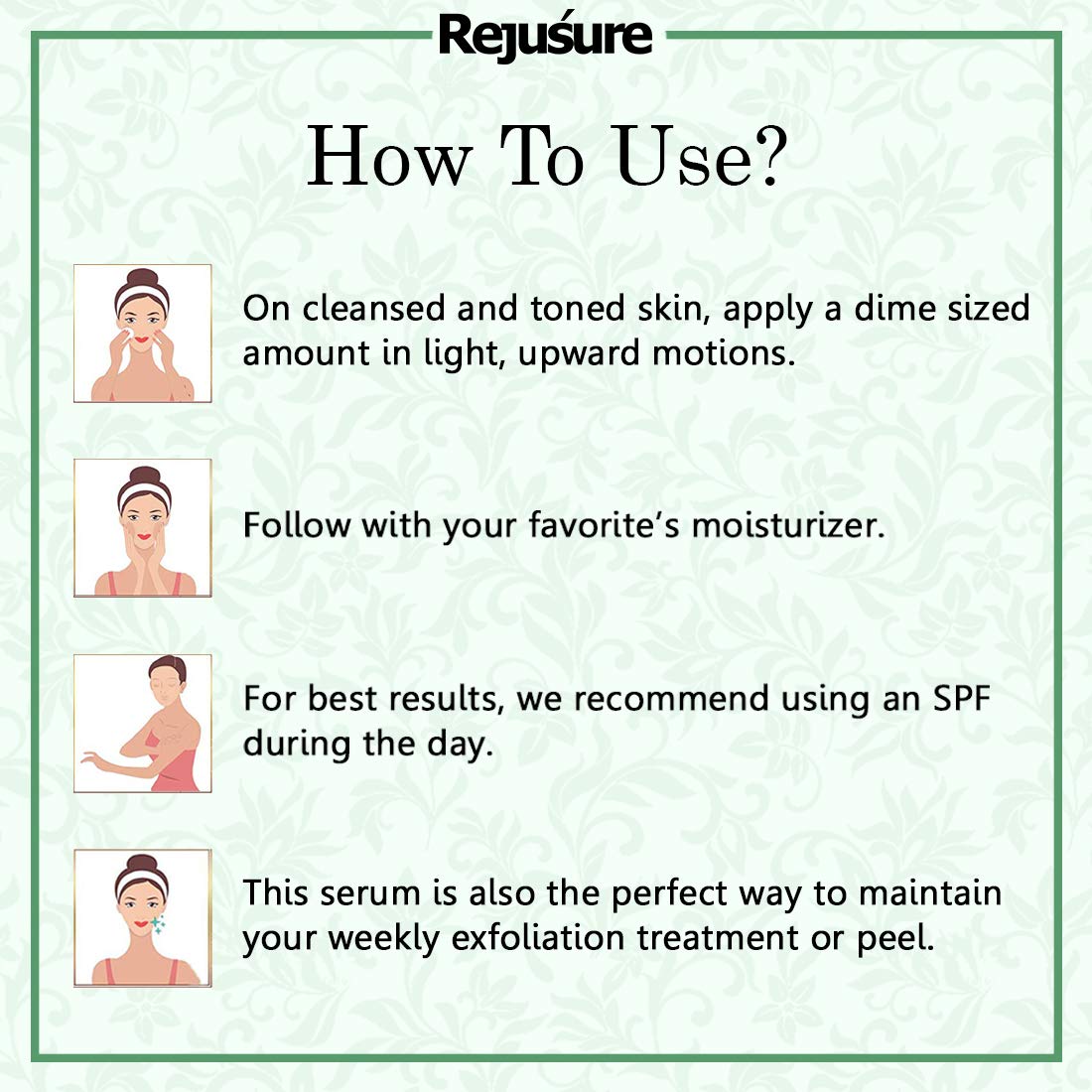 Rejusure Glycolic Acid Moisturiser Reduces Pigmentation, Dark Spots & Acne Cream for Face - 50 ml (Pack of 3)